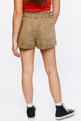 Corduroy Paperbag Shorts