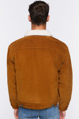 Corduroy Faux Shearling Trucker Jacket
