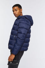 Hooded Zip-Up Puffer Jacket