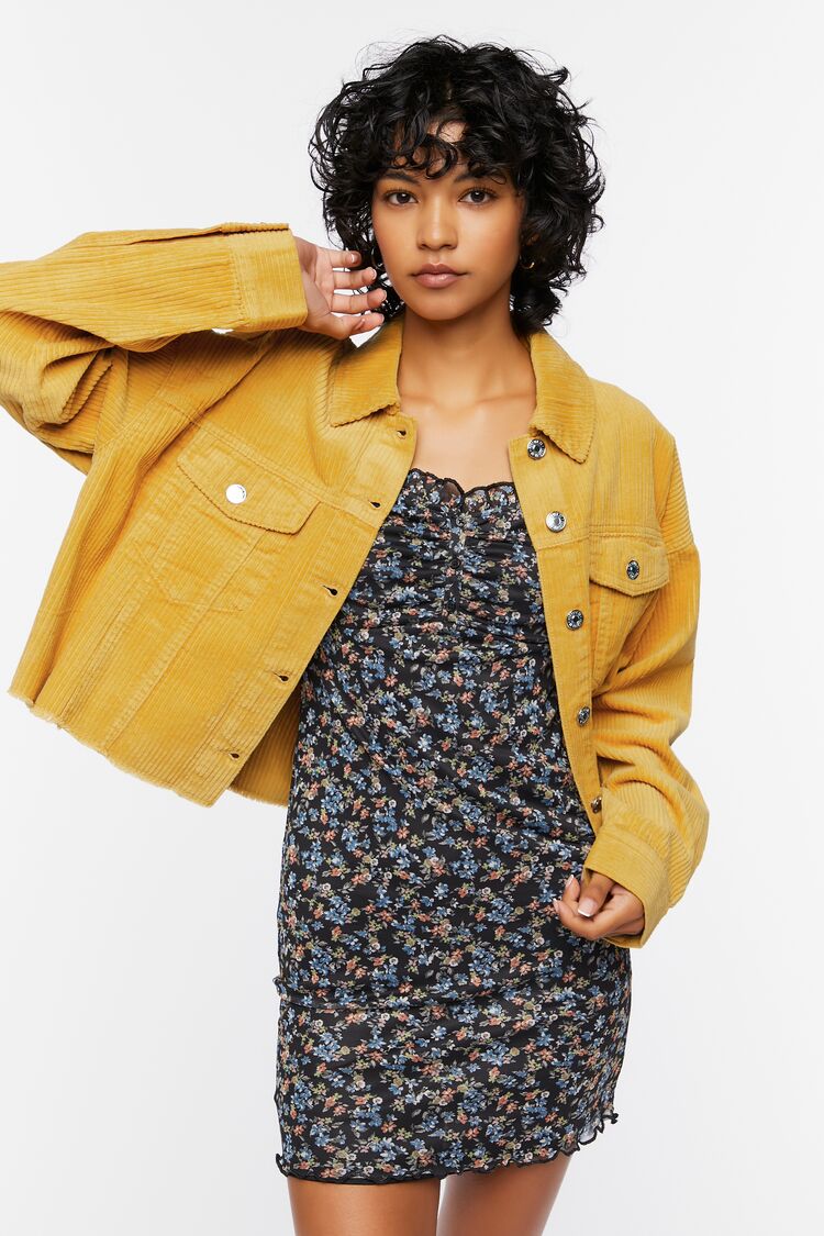 Frayed Corduroy Shacket