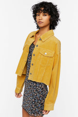 Frayed Corduroy Shacket