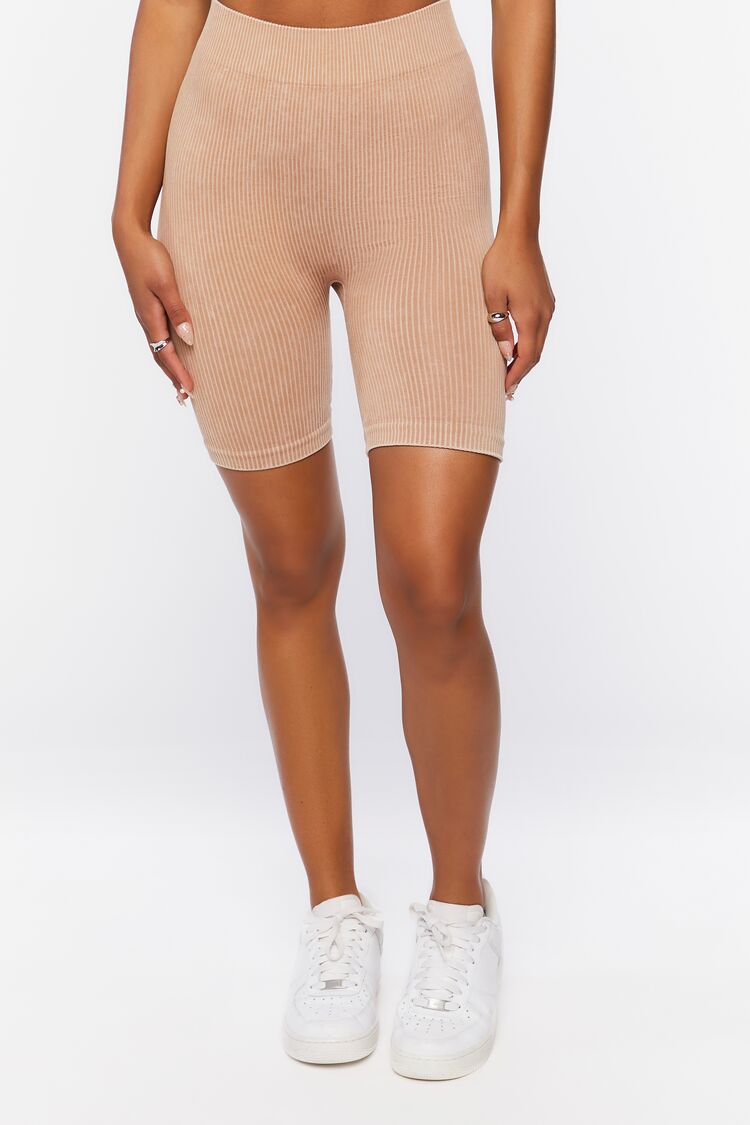 Seamless Ribbed Biker Shorts