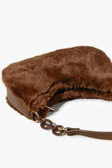 Plush Faux Fur Baguette Bag