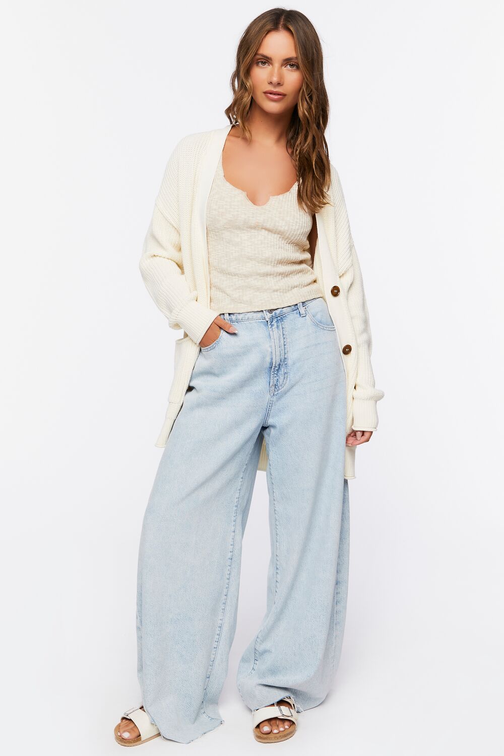 Button-Up Cardigan Sweater