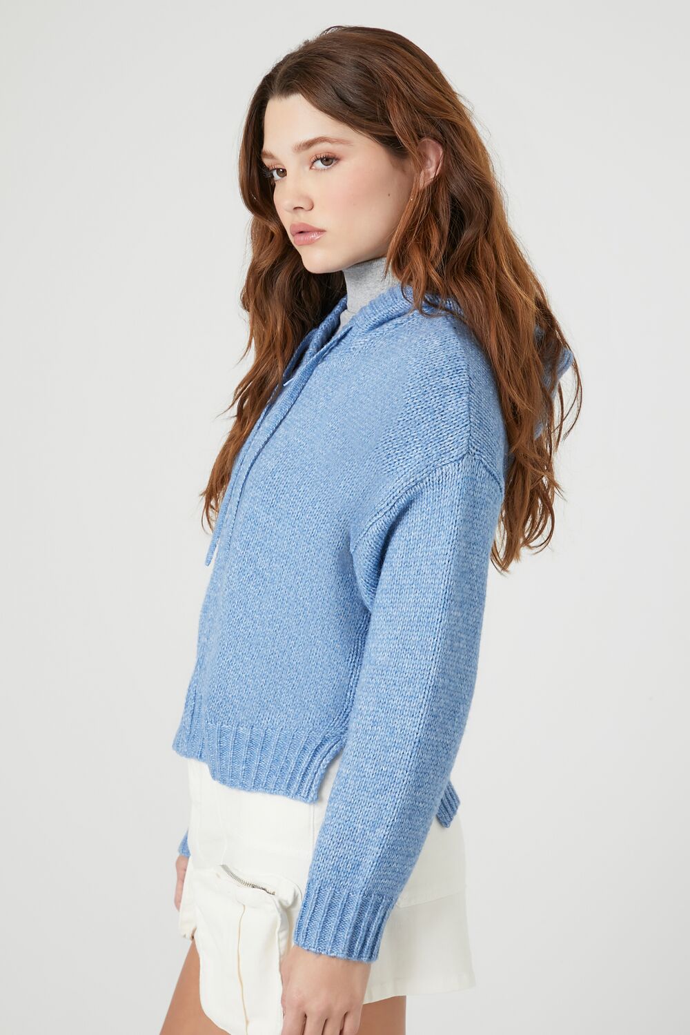 Hooded Zip-Up Sweater