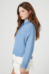 Hooded Zip-Up Sweater
