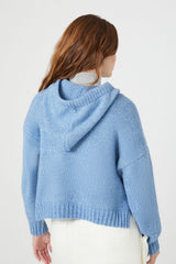 Hooded Zip-Up Sweater
