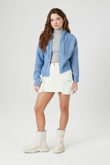 Hooded Zip-Up Sweater