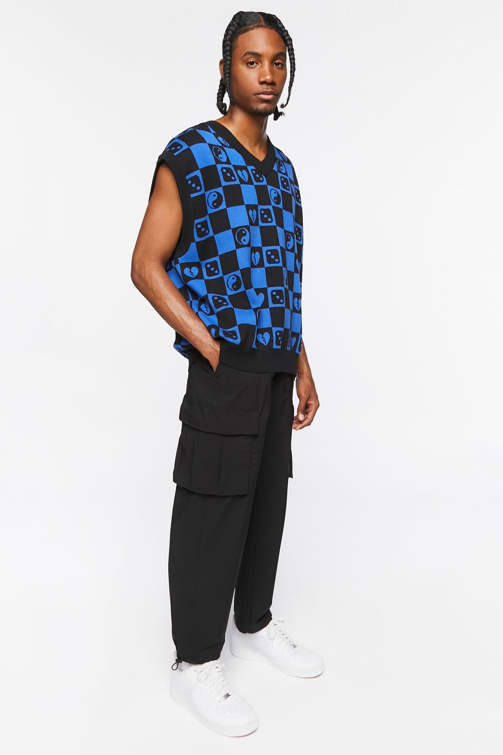 Checkered Yin Yang Sweater Vest