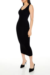 Ribbed Sweater-Knit Dress