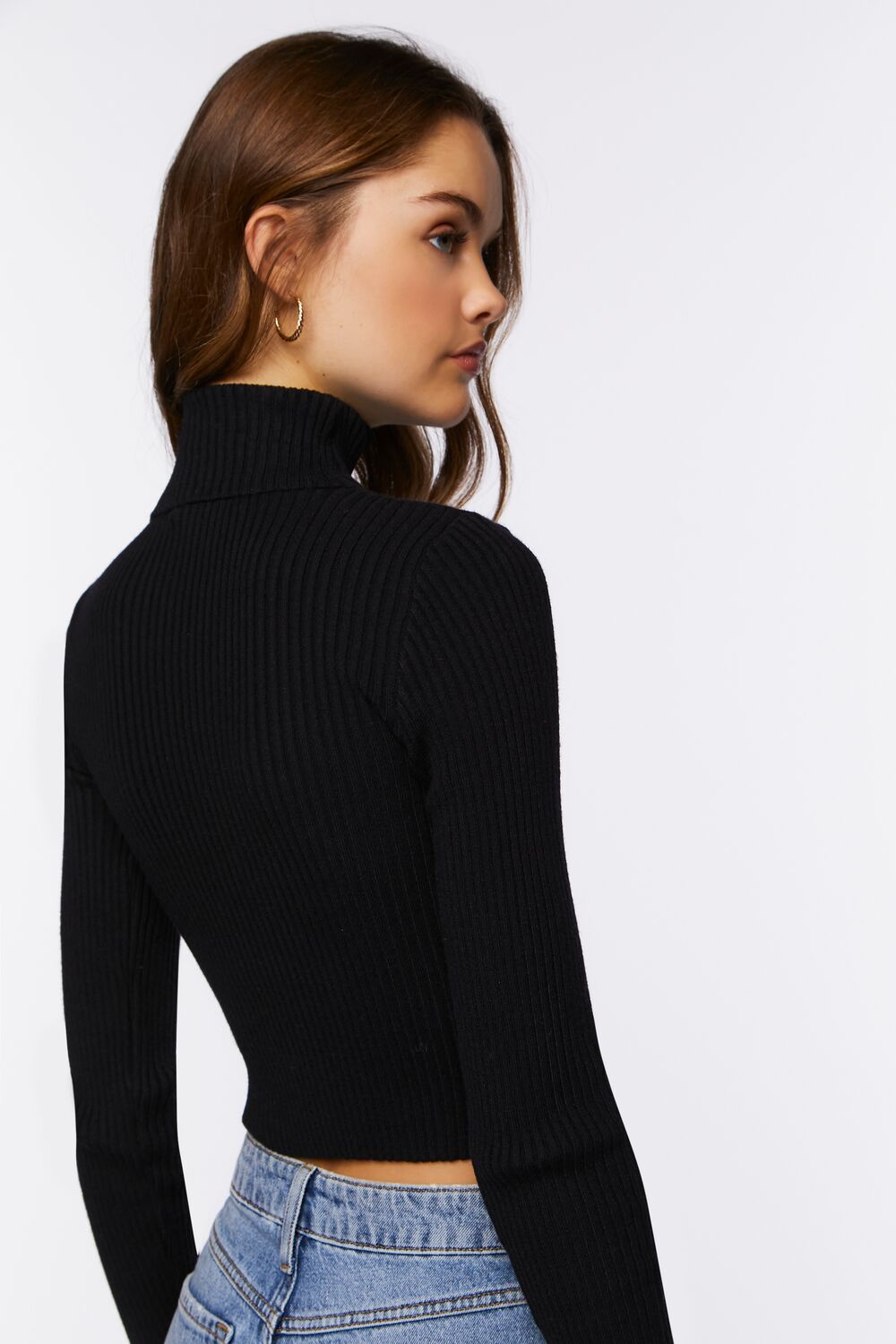 Ribbed Turtleneck Sweater