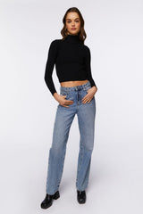 Ribbed Turtleneck Sweater