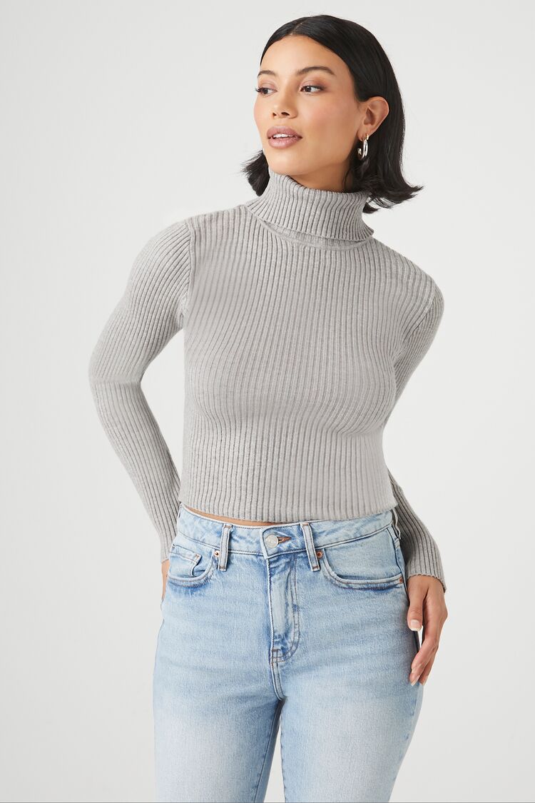 Ribbed Turtleneck Sweater