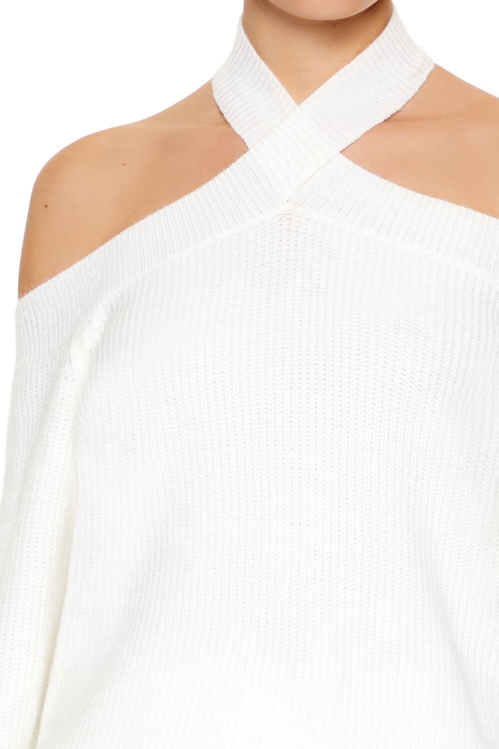 Crisscross Off-the-Shoulder Sweater