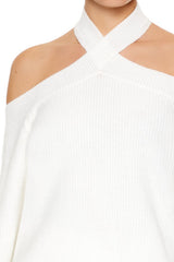 Crisscross Off-the-Shoulder Sweater