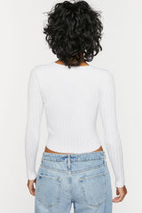 Ribbed Cardigan Sweater