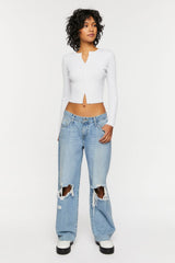 Ribbed Cardigan Sweater