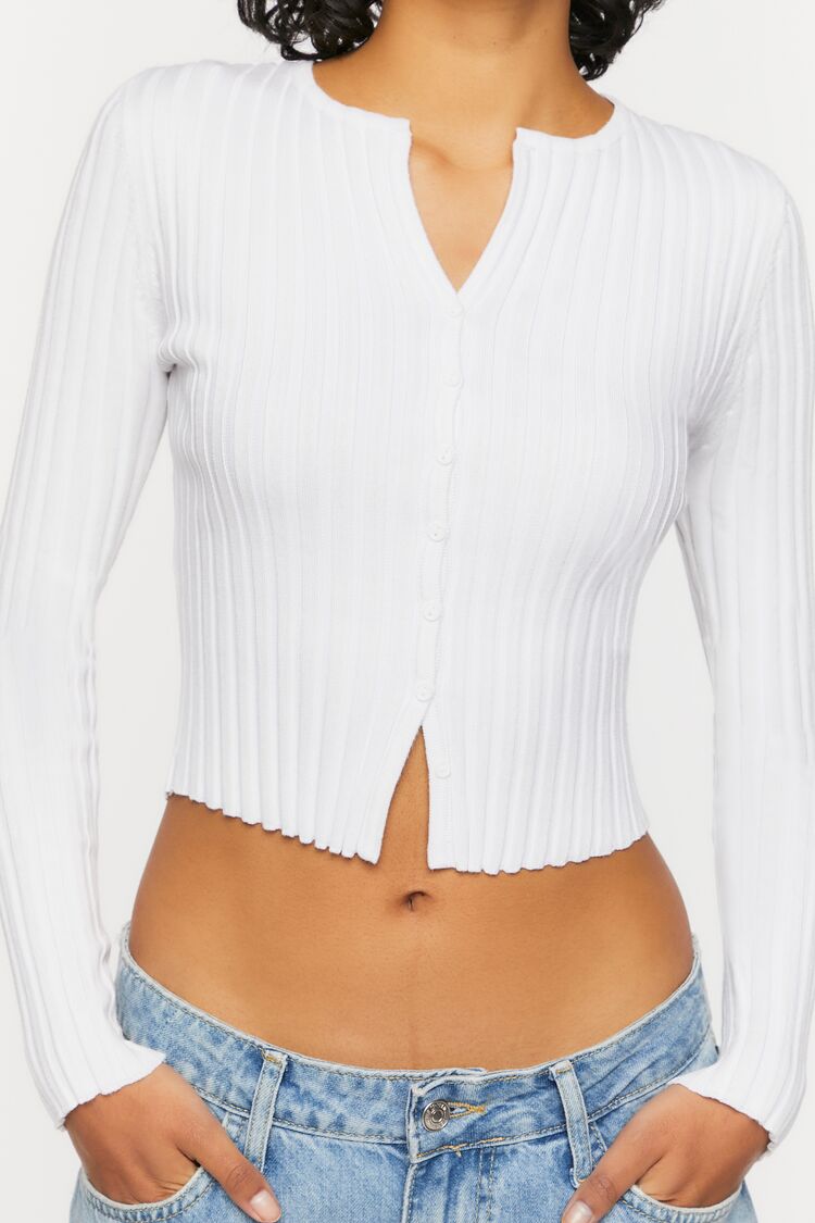 Ribbed Cardigan Sweater
