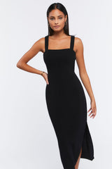 Leg-Slit Midi Dress