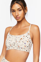 Terrazzo Print Sports Bra