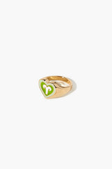 Astrology Heart Cocktail Ring