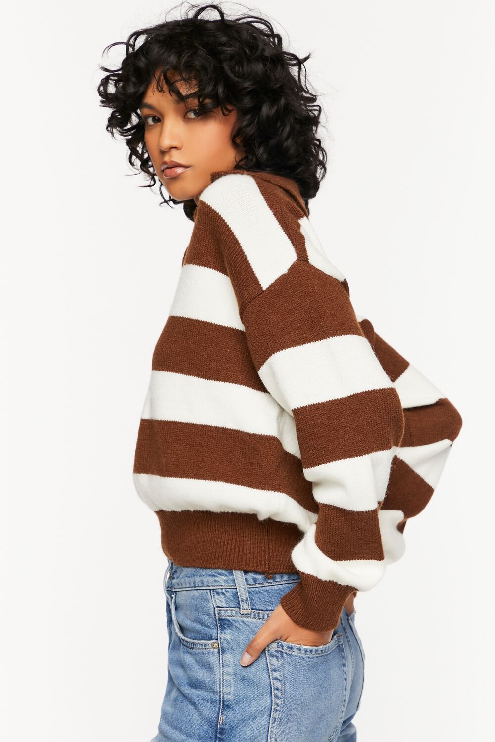 Striped Collared Sweater