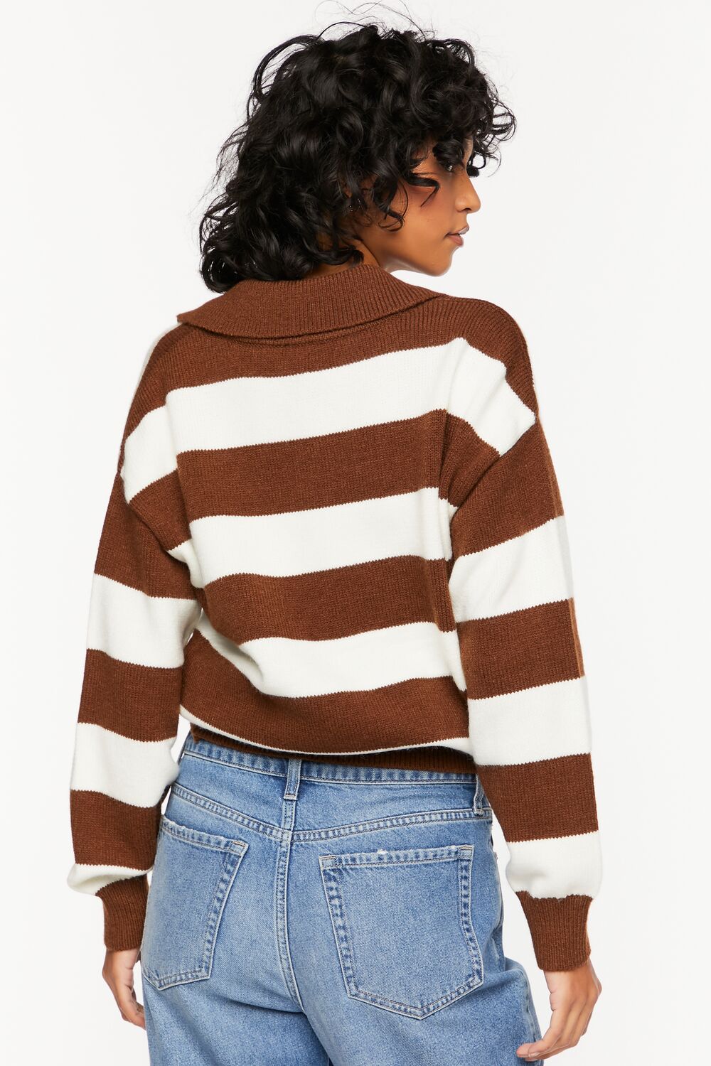 Striped Collared Sweater