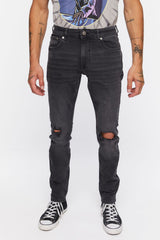 Premium Distressed Slim-Fit Jeans