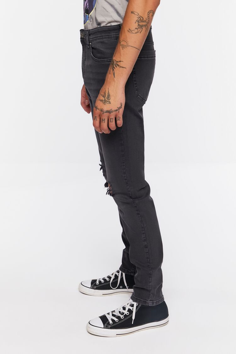 Premium Distressed Slim-Fit Jeans