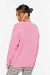 Drop-Sleeve Crew Neck Sweater