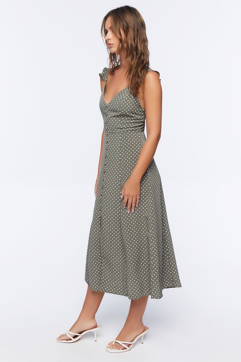 Polka Dot Cami Midi Dress