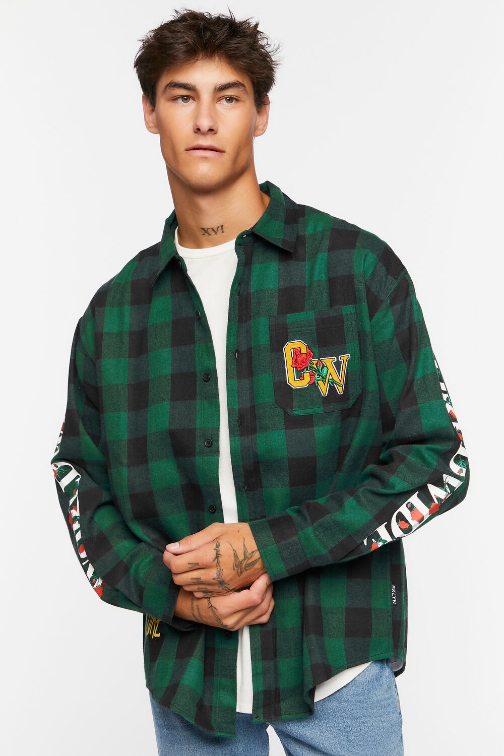 Culture Graphic Plaid Shirt