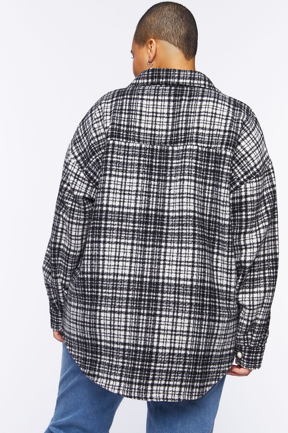 Plus Size Drop-Sleeve Shacket