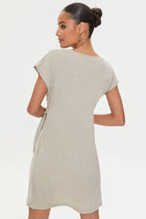 Knotted Mini T-Shirt Dress