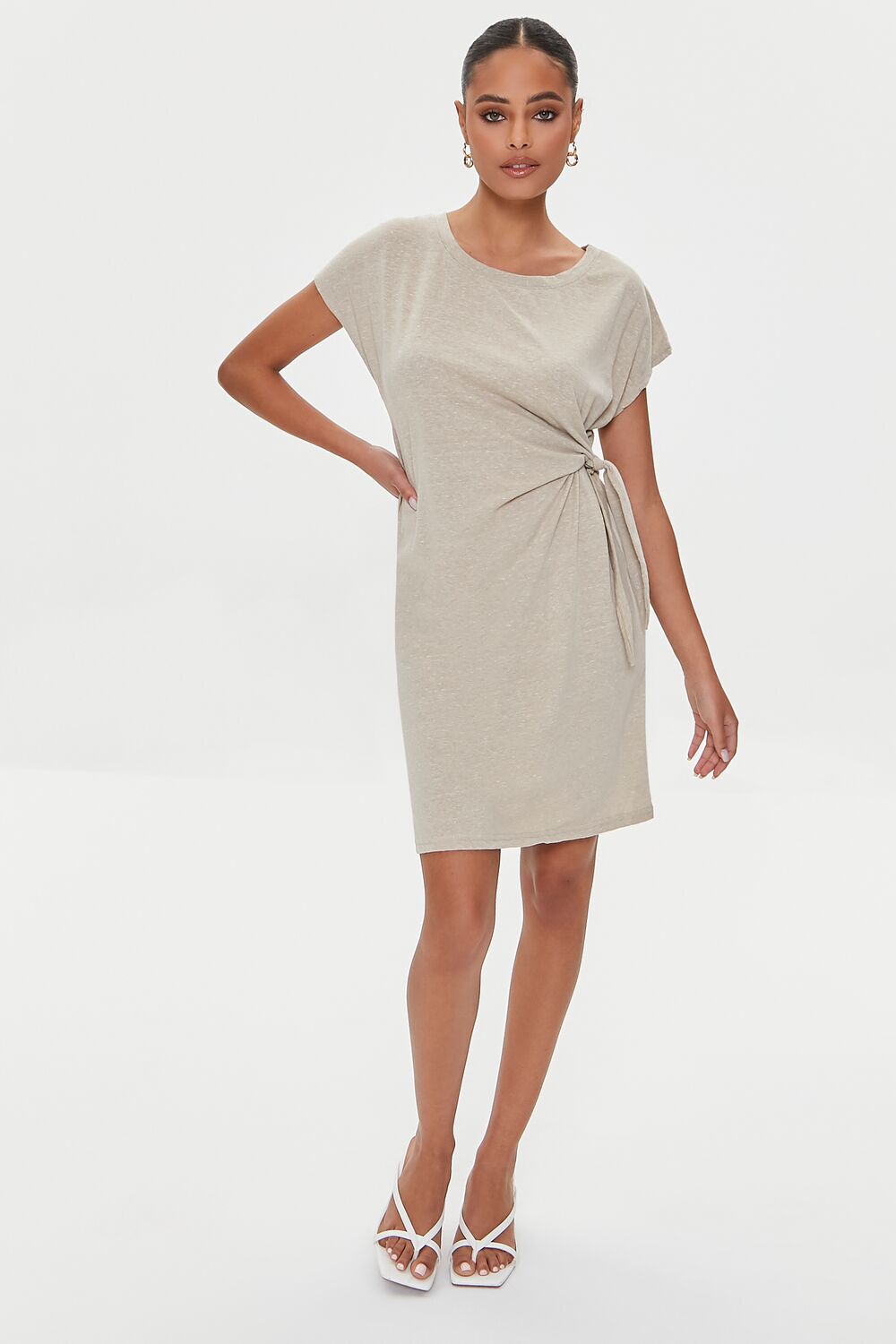 Knotted Mini T-Shirt Dress