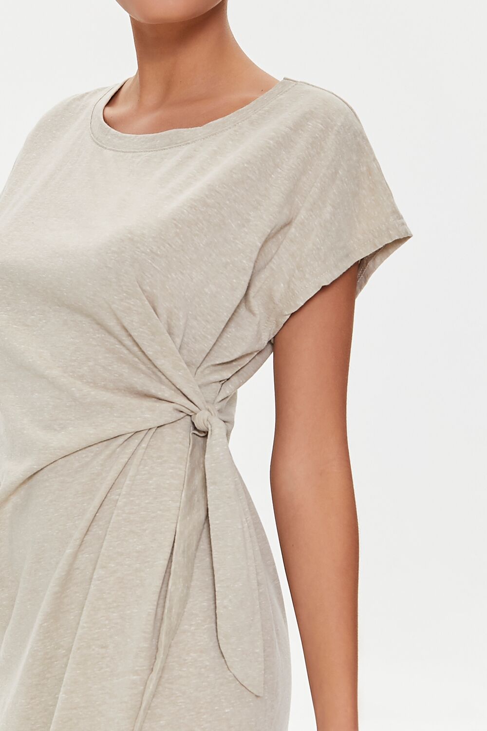 Knotted Mini T-Shirt Dress