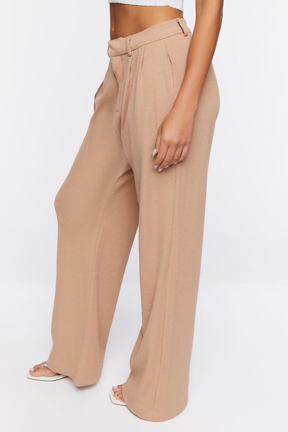 Wide-Leg High-Rise Pants