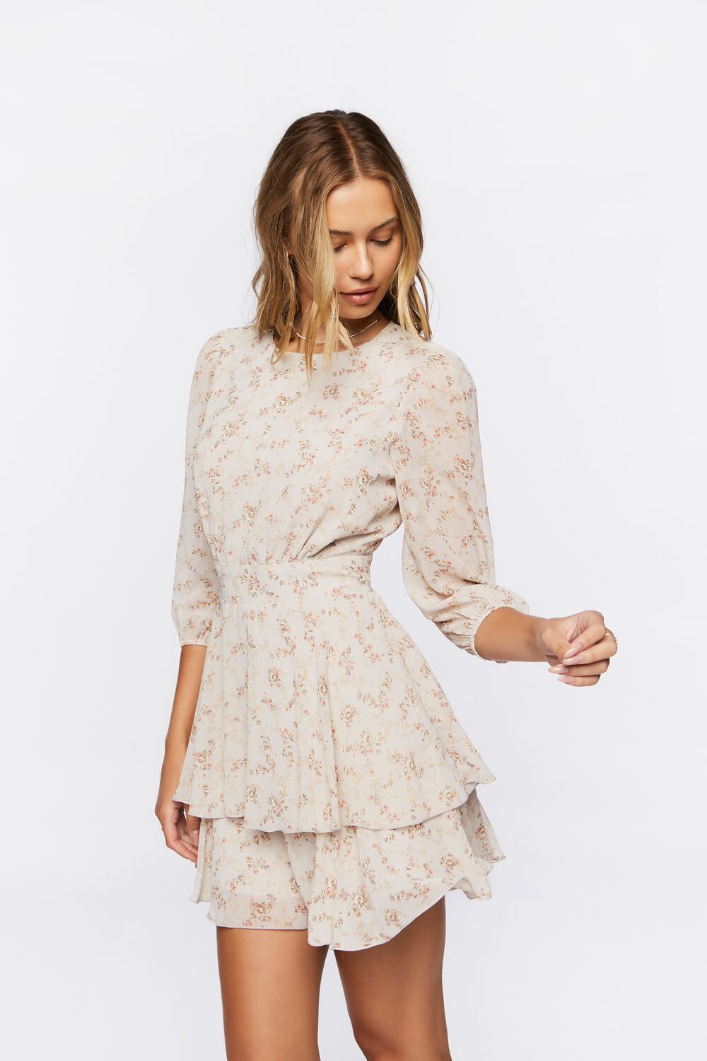 Floral Print Mini Dress