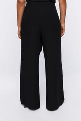 Plus Size Split-Hem Pants