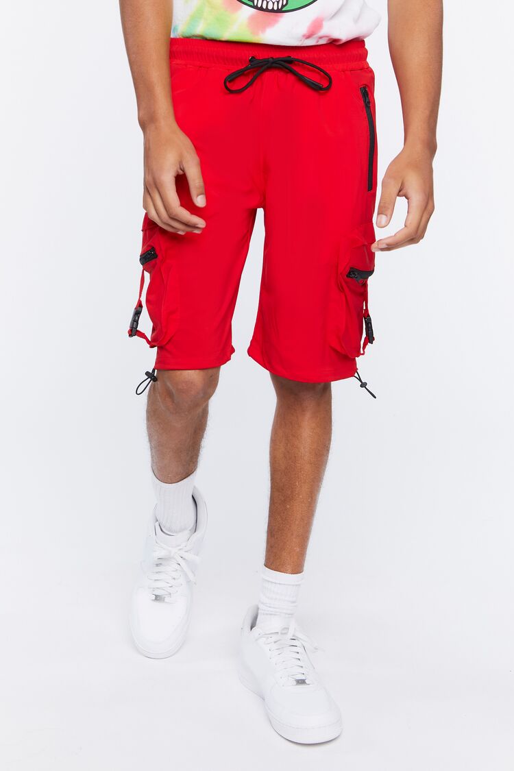 Drawstring Utility Cargo Shorts