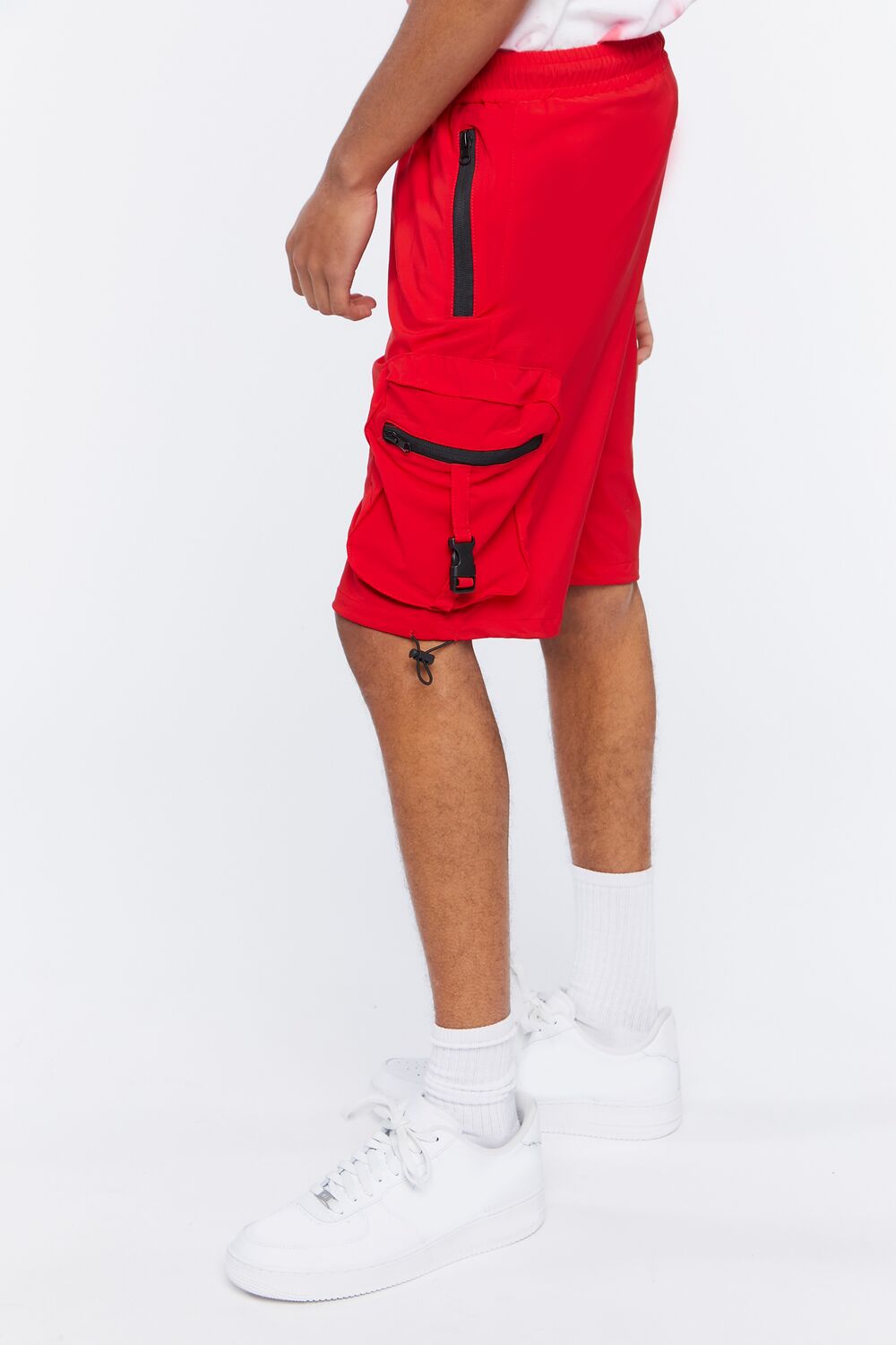 Drawstring Utility Cargo Shorts