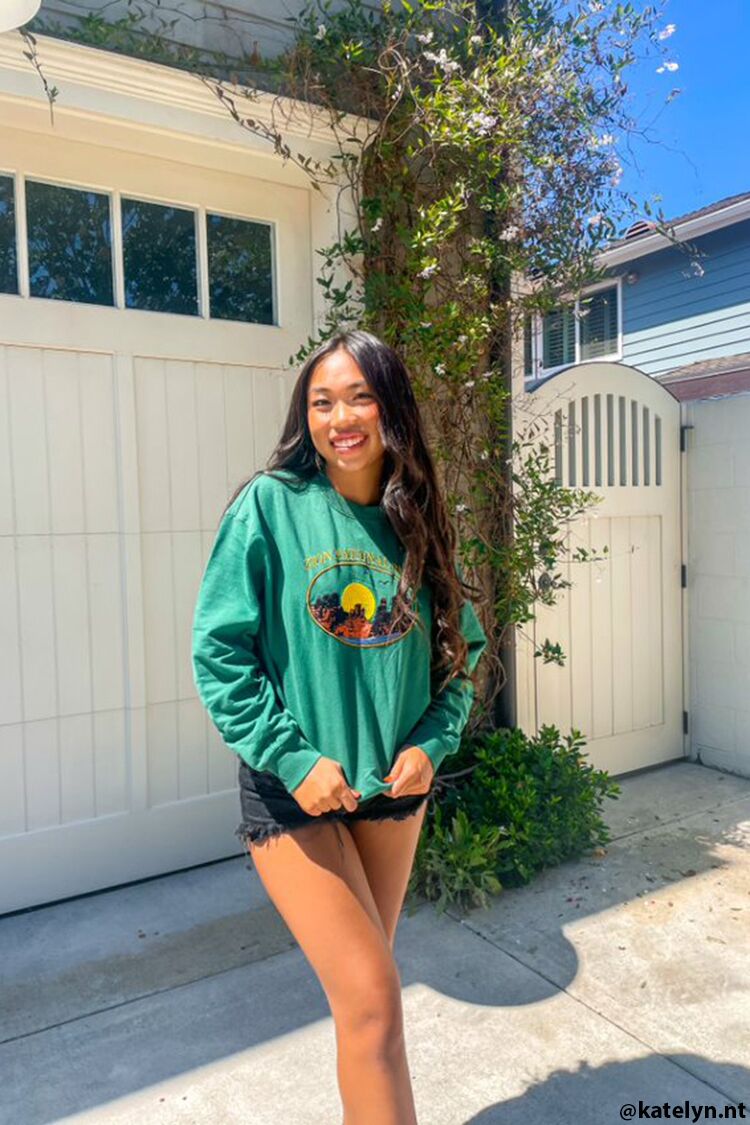 Embroidered Zion Graphic Pullover