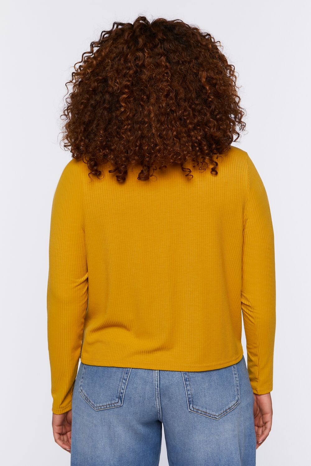 Plus Size Split-Front O-Ring Top