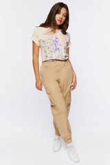 Skeleton Flowers Graphic Tee