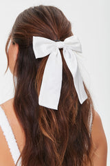 Satin Bow Hair Barrette