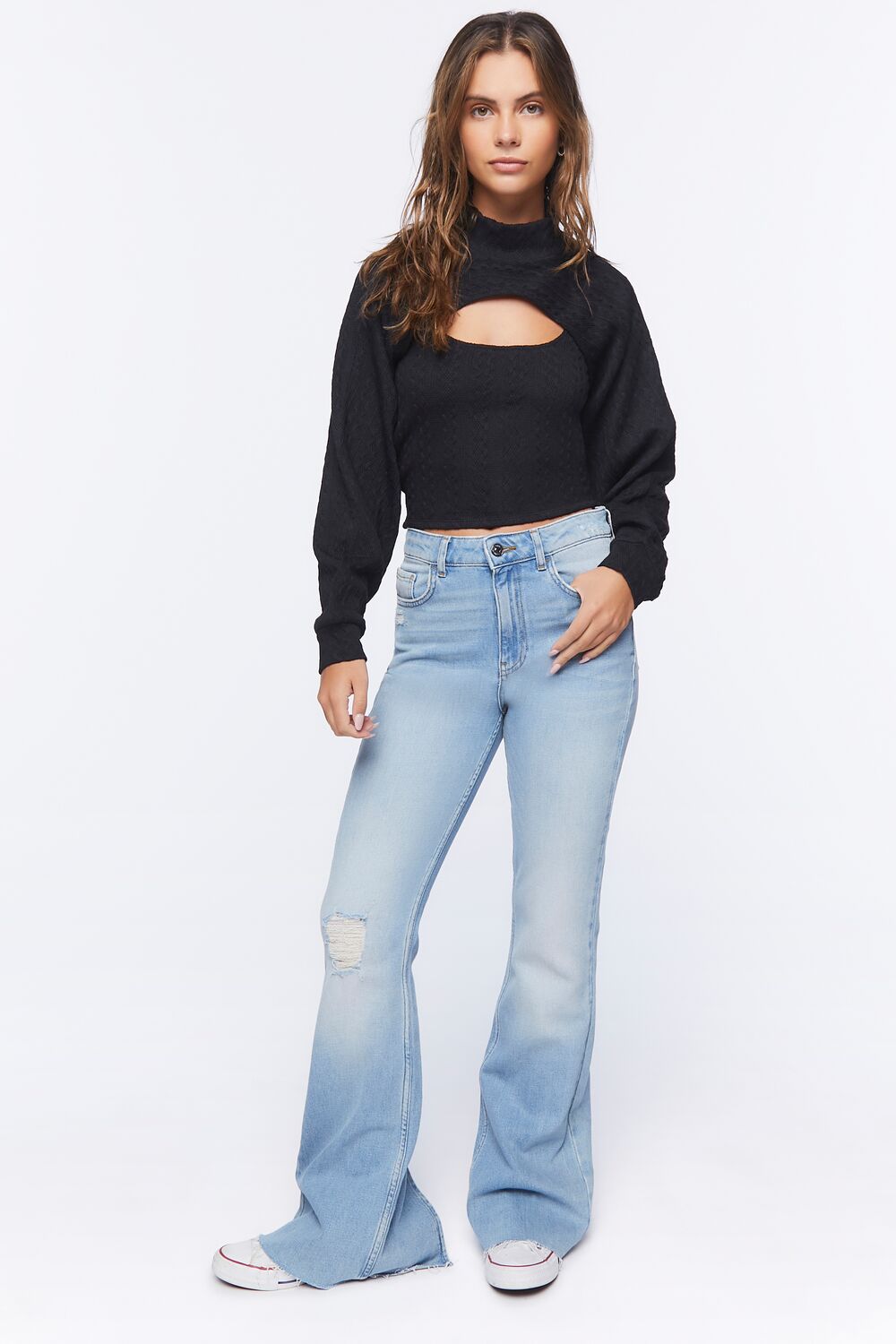 Turtleneck Combo Top