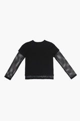 Girls Netted Combo Tee (Kids)
