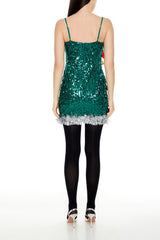 Sequin Christmas Tree Dress