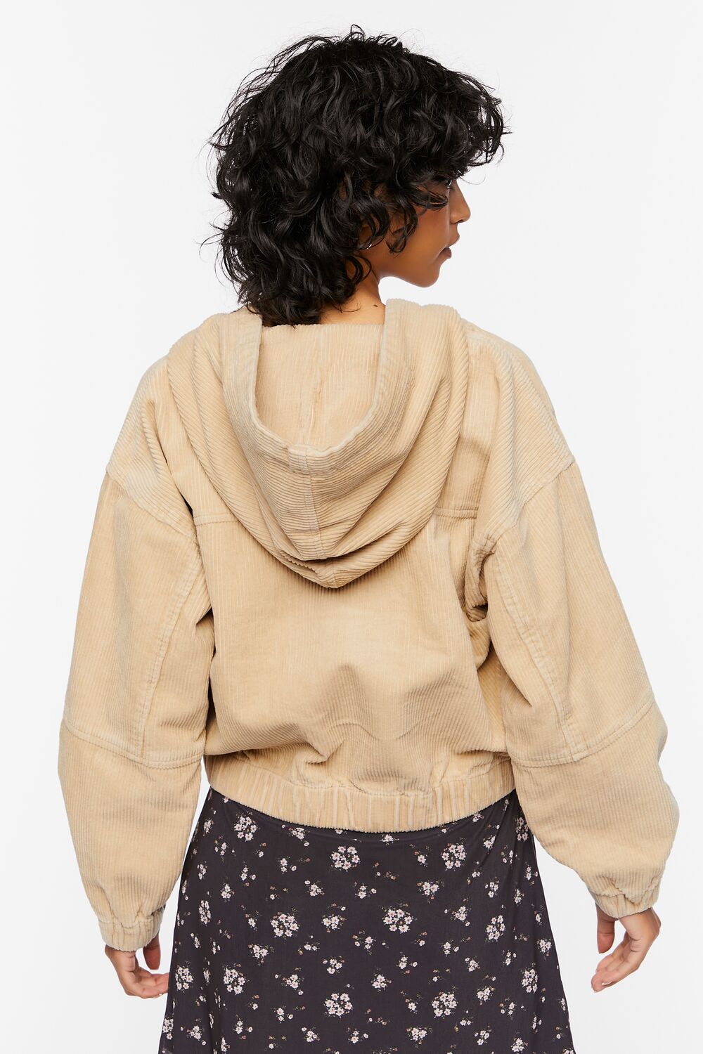 Corduroy Hooded Jacket