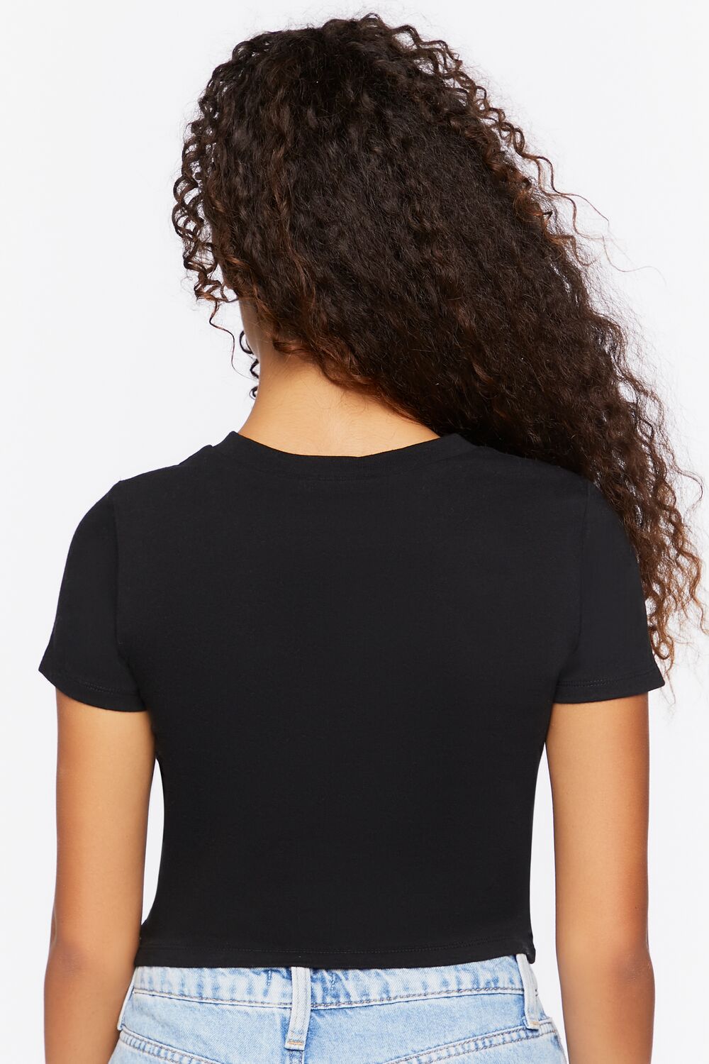 Crew Neck Cropped Tee